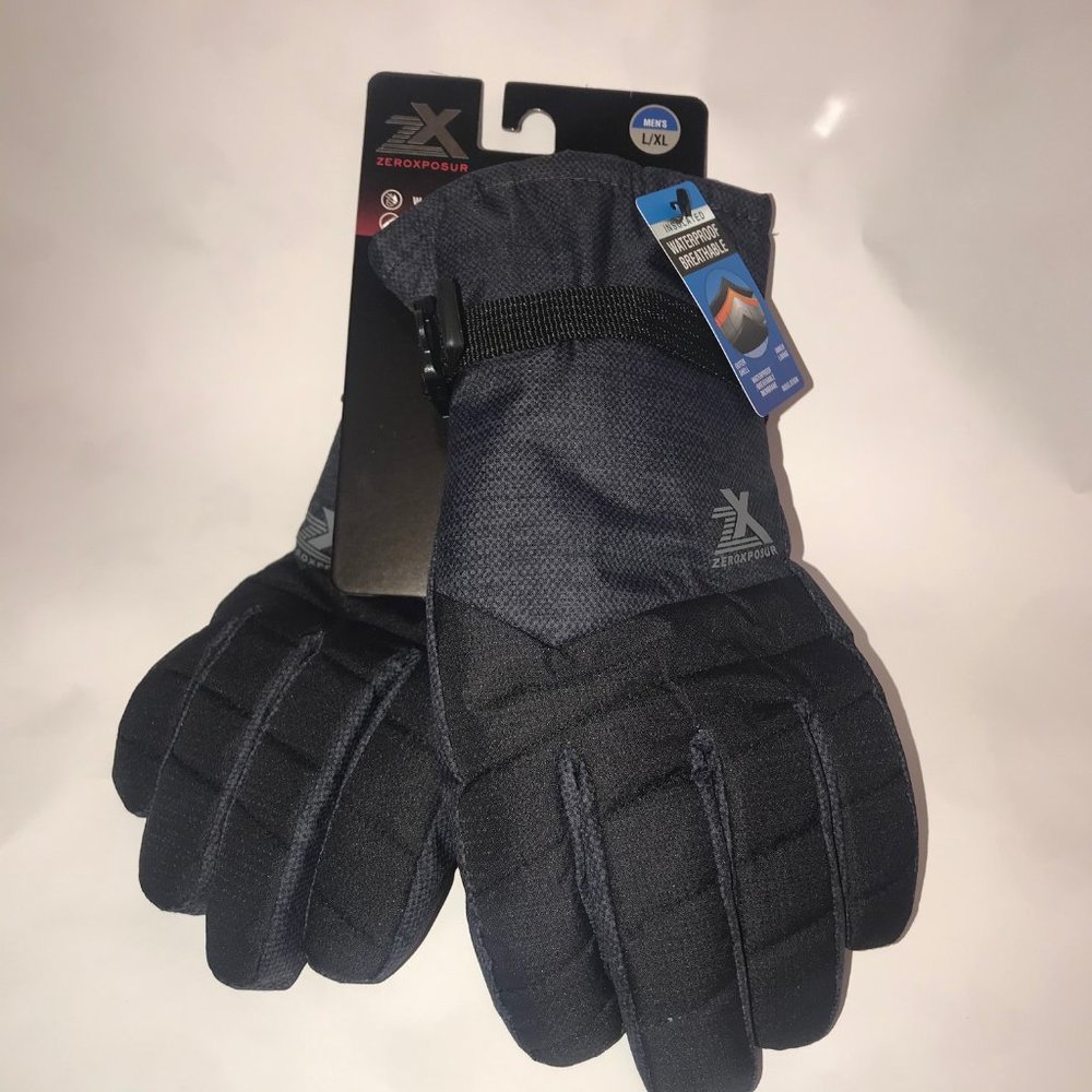 Zeroxposur Snow Gloves L/XL Navy NWT  Weatherproo